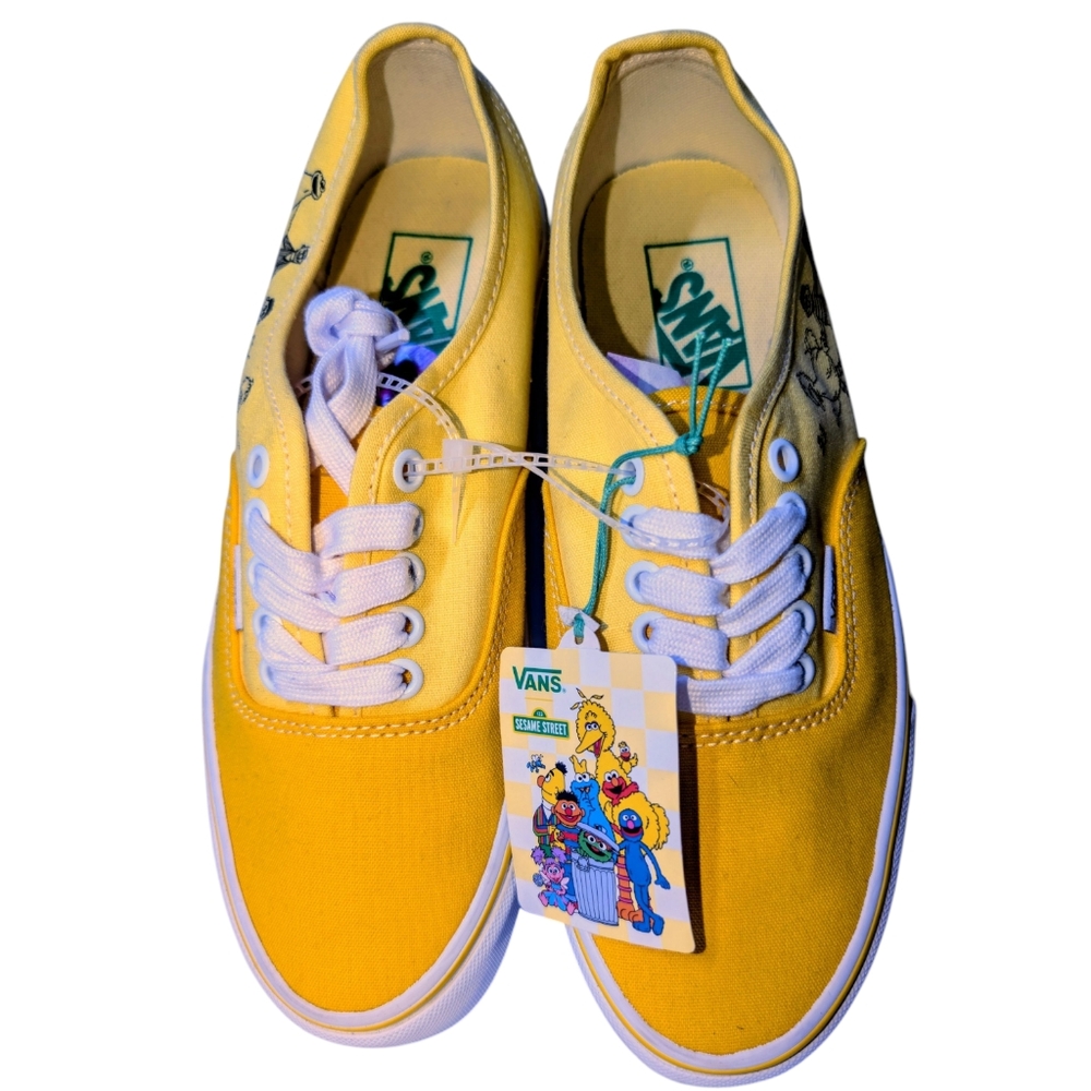 Vans Deadstock Sesame Street Yellow Canvas Shoes - Picture 5 of 9